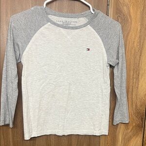 Tommy Hilfiger Kids Gray Long Sleeve Tee